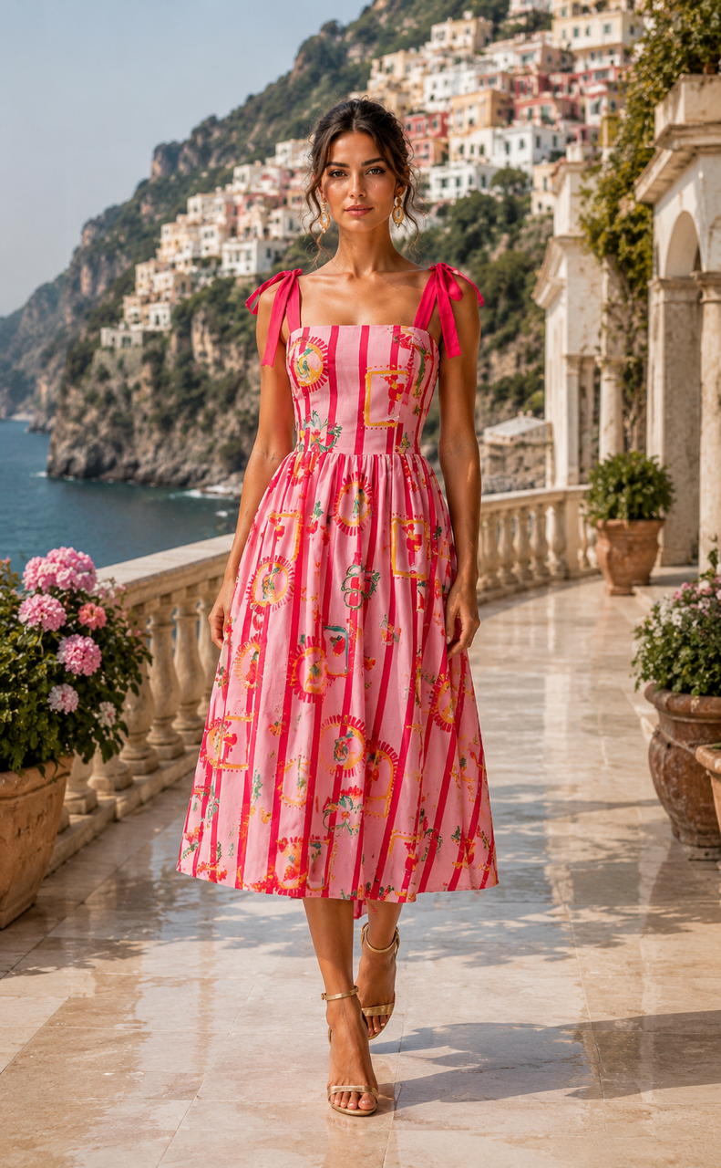 Sorbetto Strap Maxi Dress