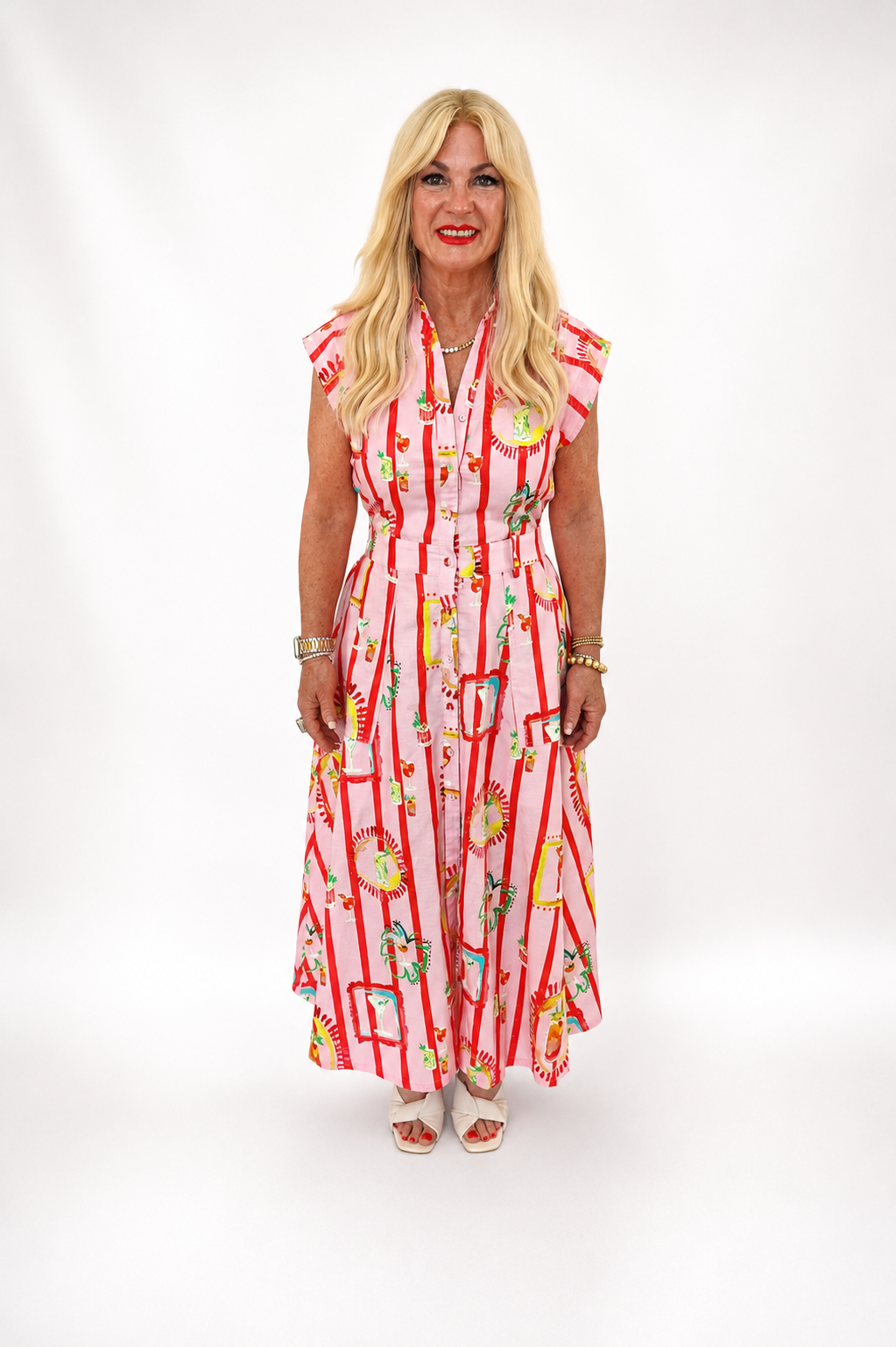 Sorbetto Shirt Midi Dress