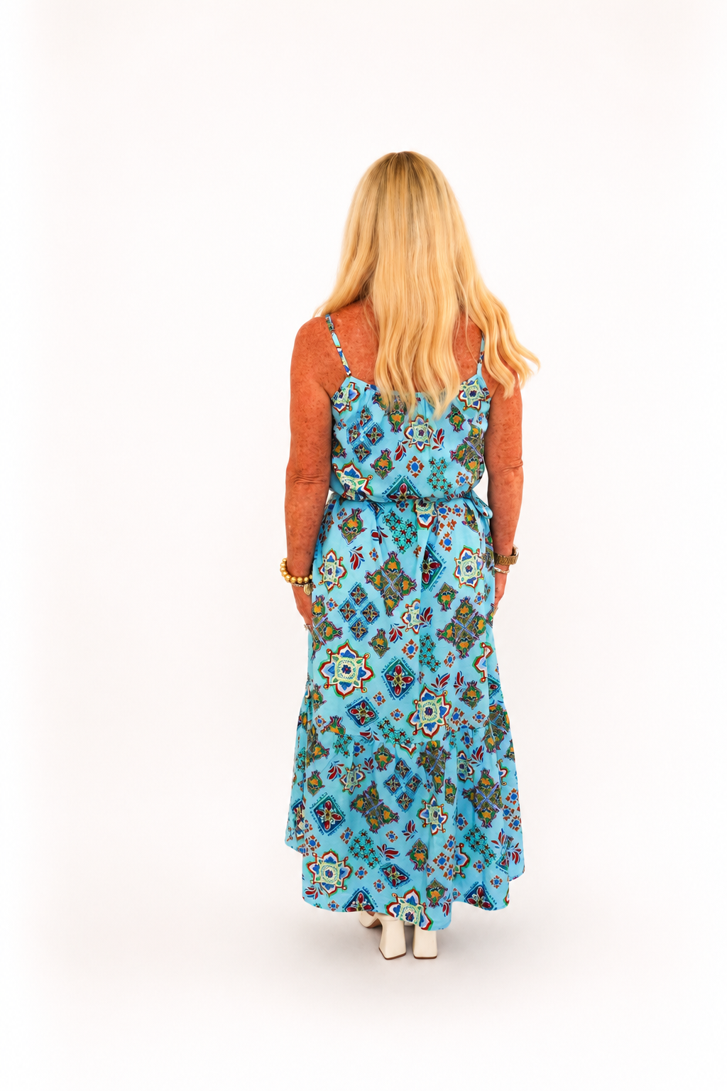 Pesca Beaded Maxi Dress