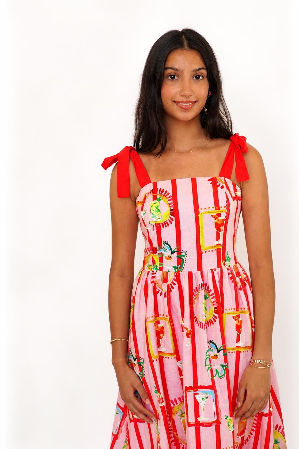 Sorbetto Strap Maxi Dress