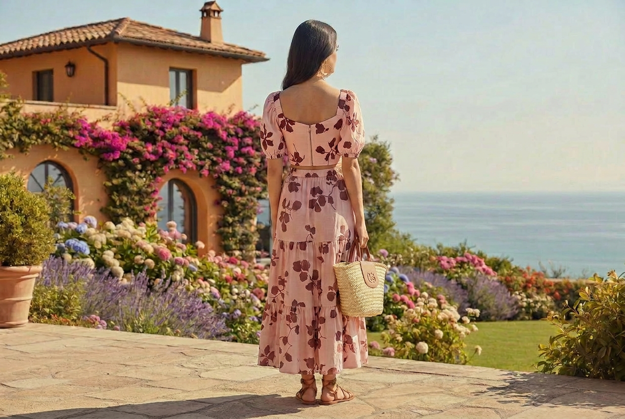 Portofino Blush Skirt