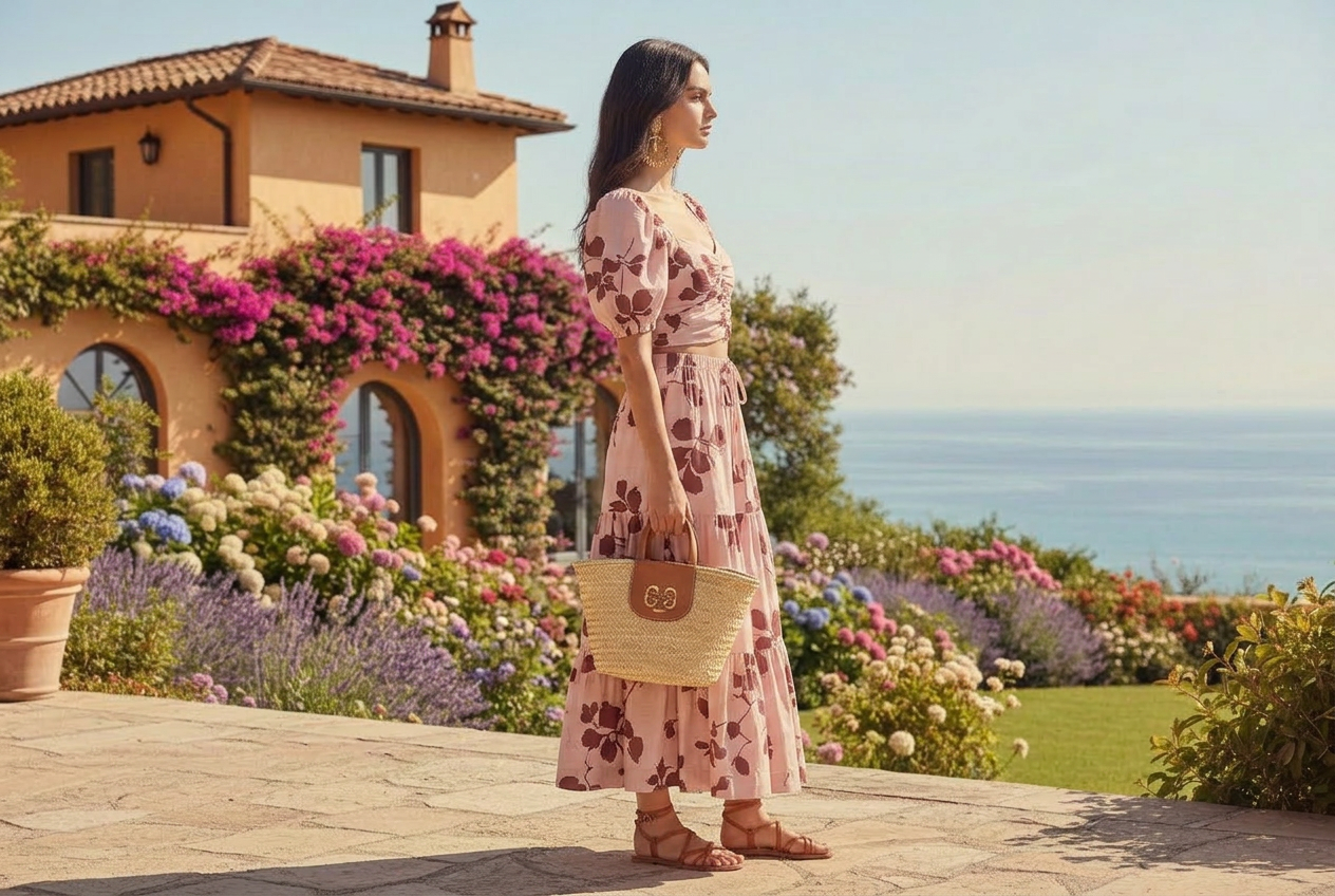 Portofino Blush Skirt