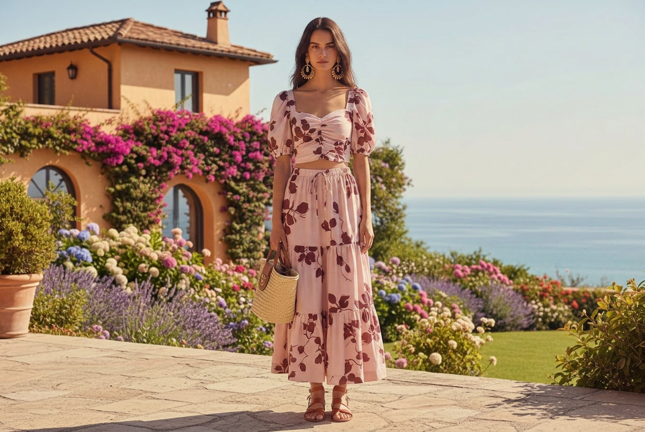 Portofino Blush Skirt