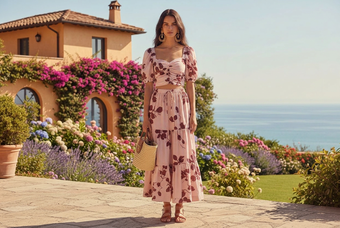 Portofino Blush Skirt
