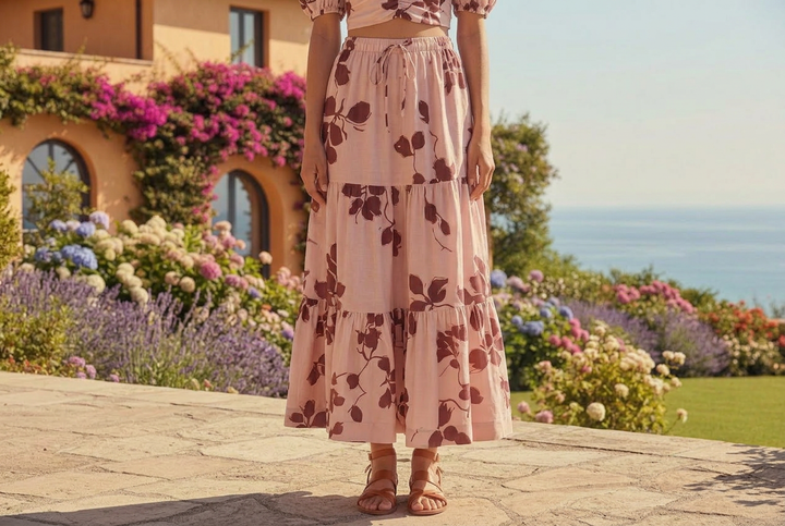 Portofino Blush Skirt