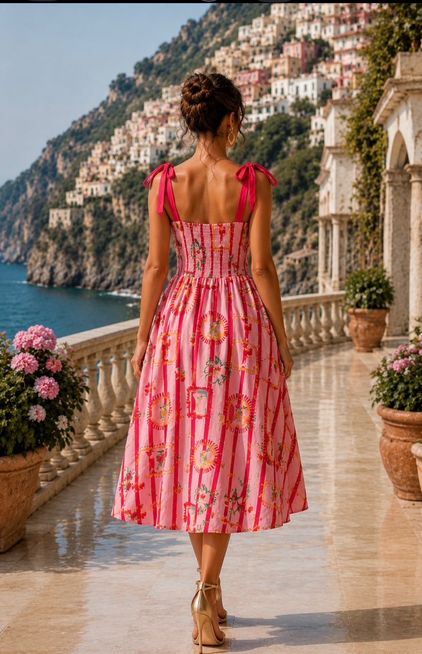 Sorbetto Strap Maxi Dress