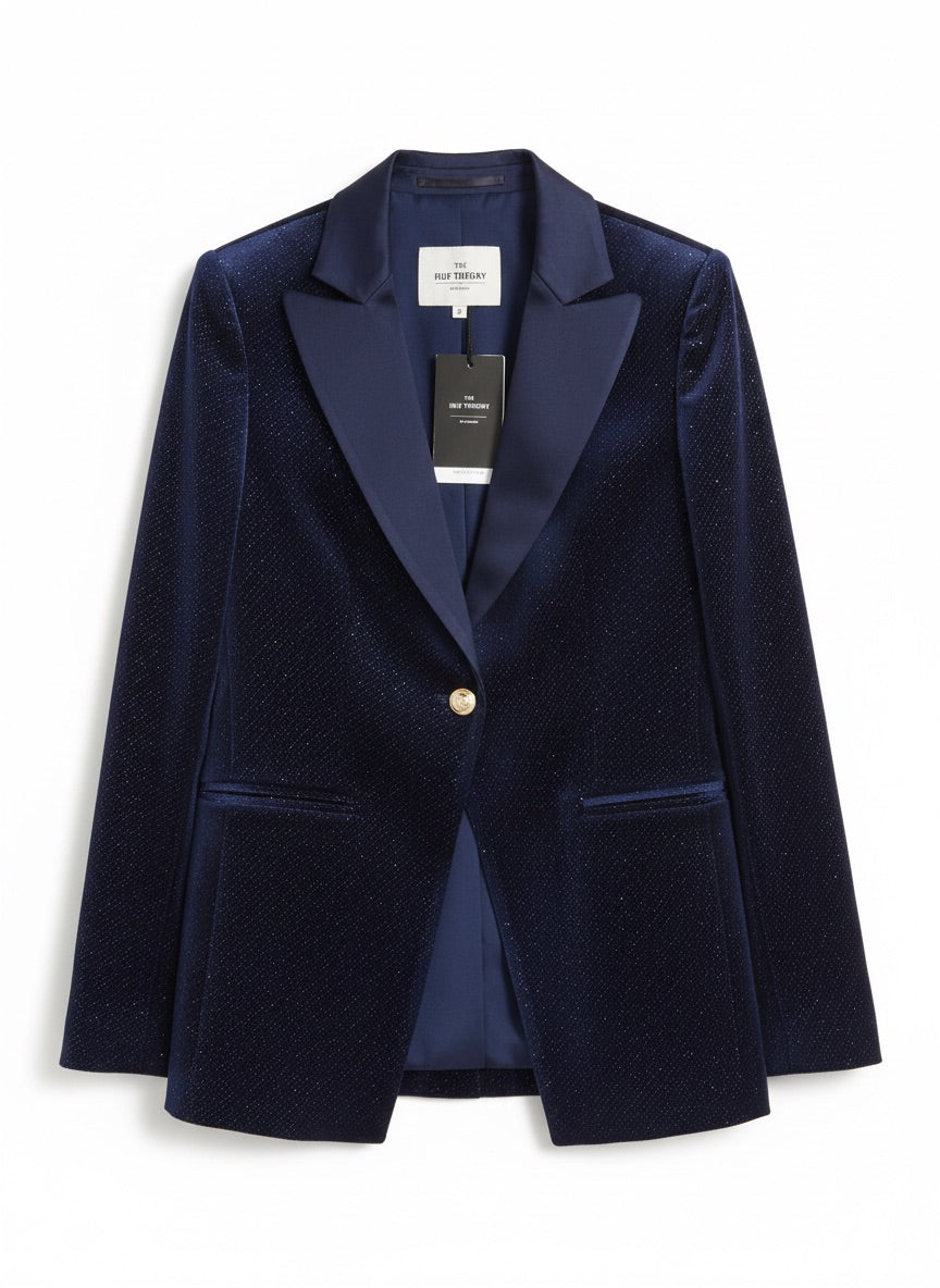 Stella Luxe Velvet Single Breasted Blazer