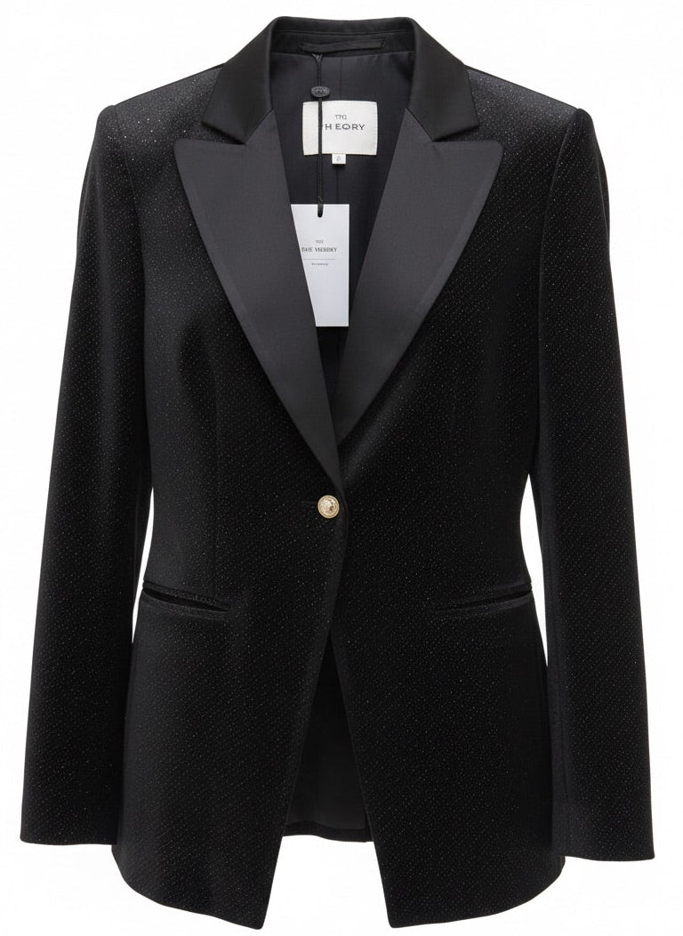 Stella Luxe Velvet Single Breasted Blazer