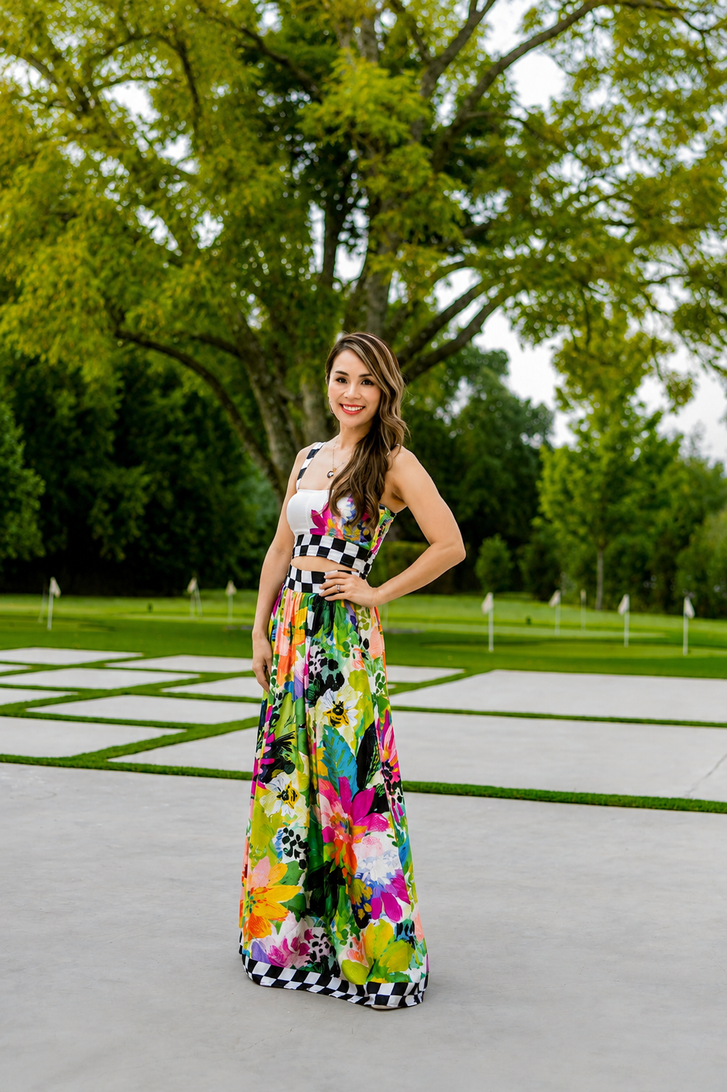 Regina Fiora Floral Maxi Skirt