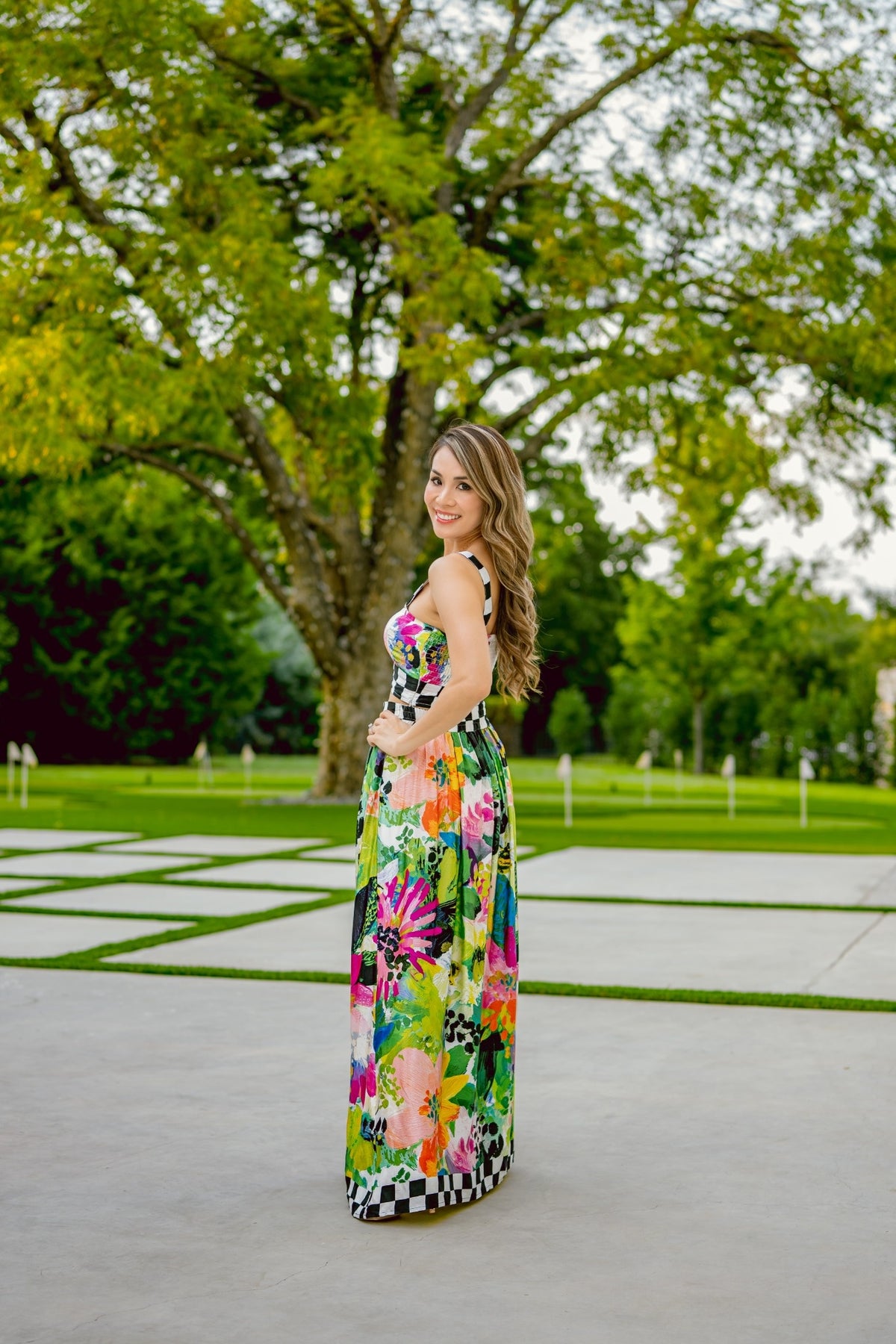 Regina Fiora Floral Maxi Skirt